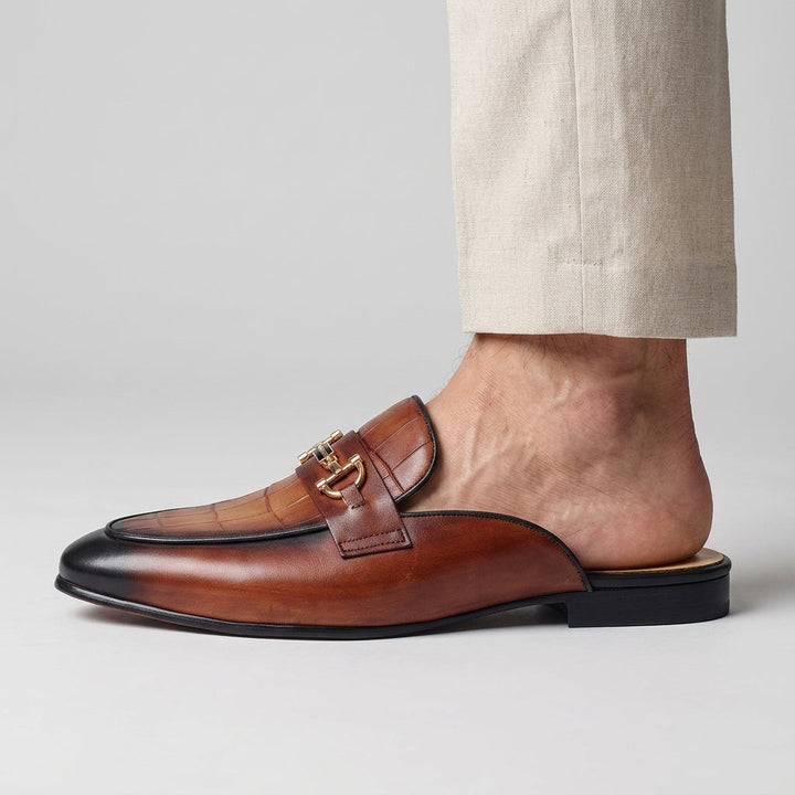 Idris – Pantofi Din Piele Cu Spatele Deschis