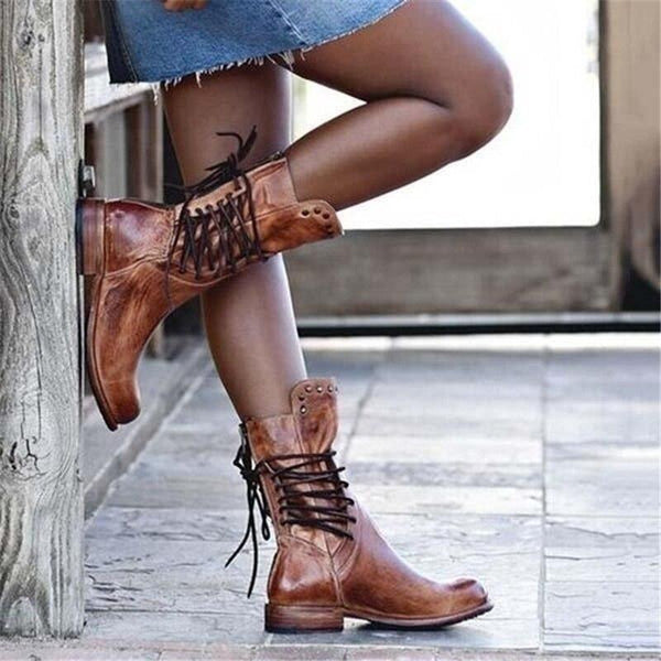 Ivone - Larnă Casual Cu Botine