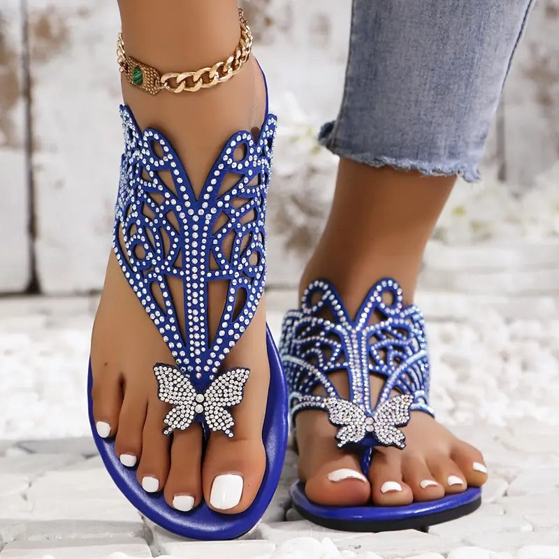 Rosalia – Sandale Elegante Din Piele Cu Ornament În Formă De Fluture