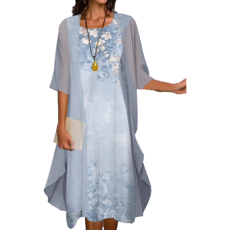 Venolia - Rochie Din Două Piese Cu Imprimeu Floral