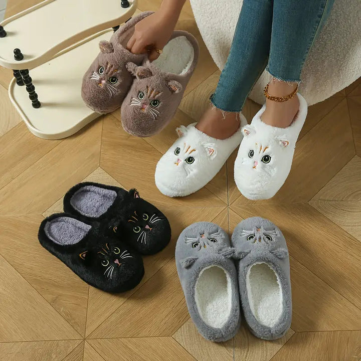 Pheline - Papuci Drăguți Cu Model De Pisică