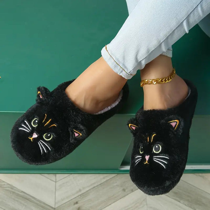 Pheline - Papuci Drăguți Cu Model De Pisică