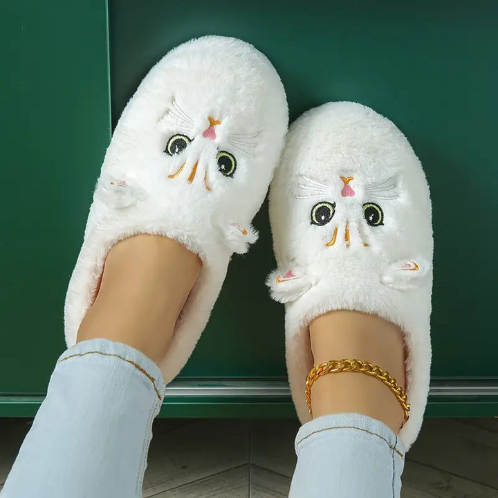 Pheline - Papuci Drăguți Cu Model De Pisică