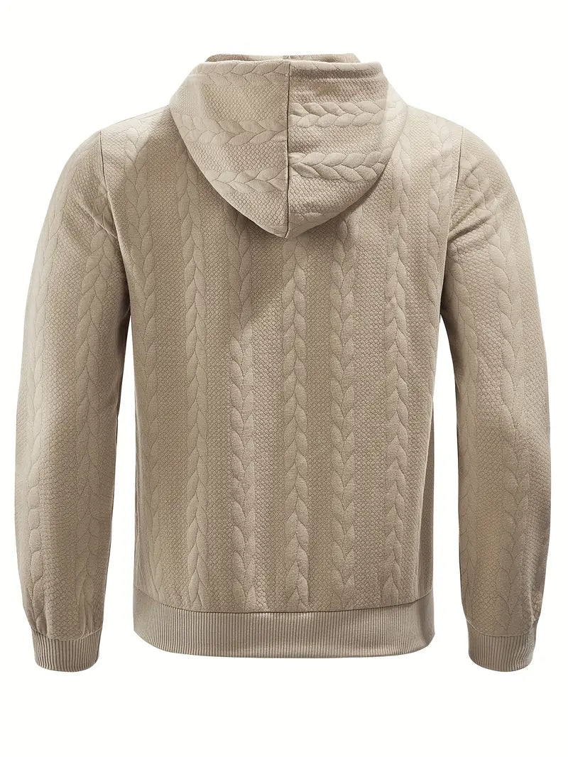 Philipp - Hanorac Casual Cu Glugă și Fermoar Cu Mâneci Lungi