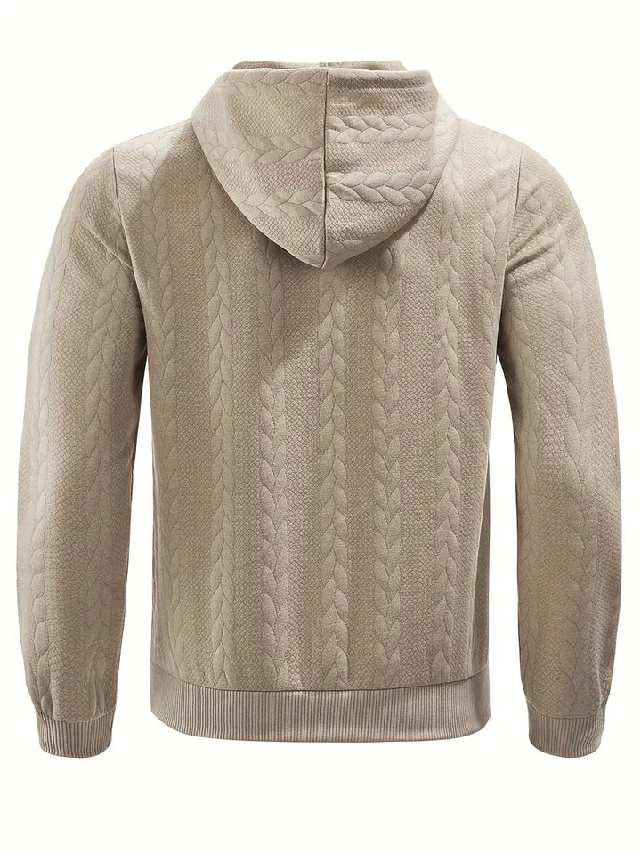 Philipp - Hanorac Casual Cu Glugă și Fermoar Cu Mâneci Lungi