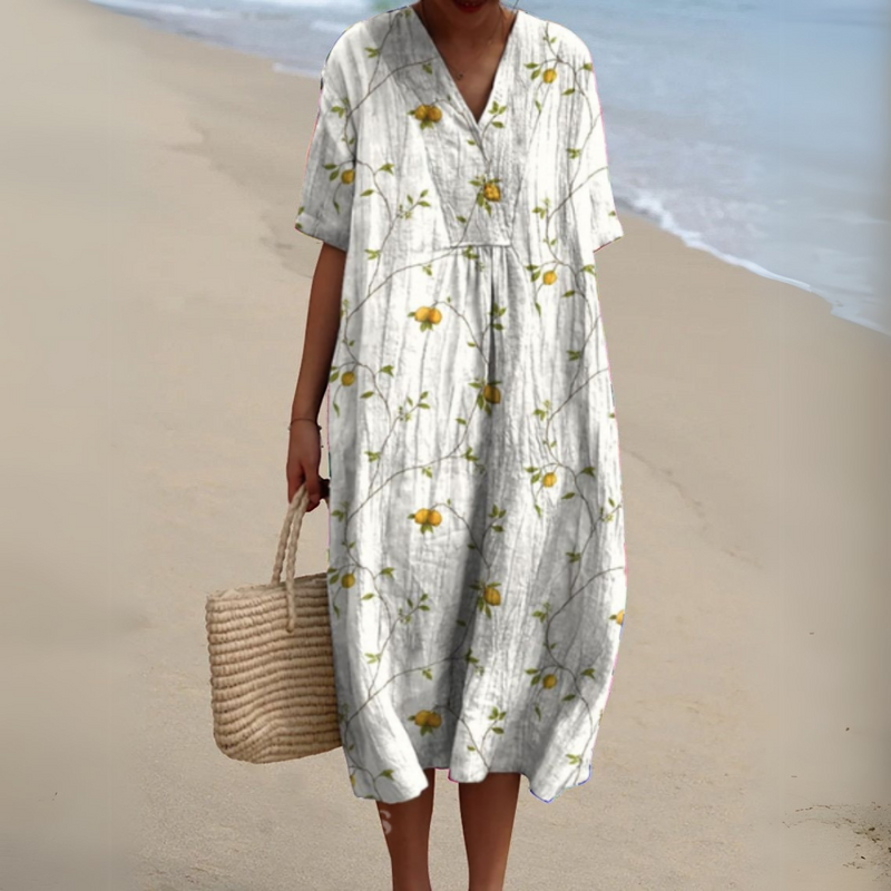 Lora - Rochie De Vară cu Imprimeu Floral Colorat