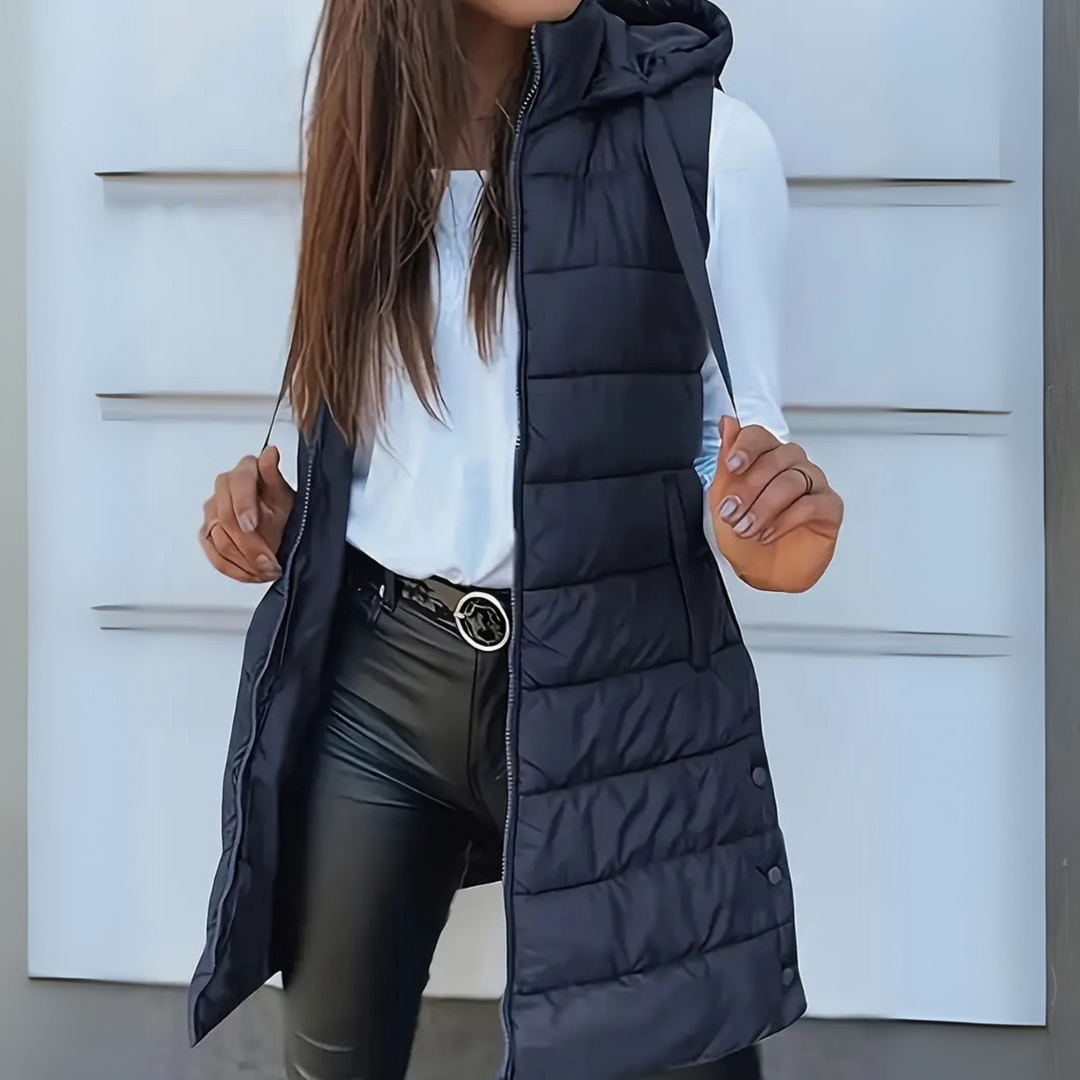 Maurina - Casual Fără Mâneci Lung Puffer Vestă