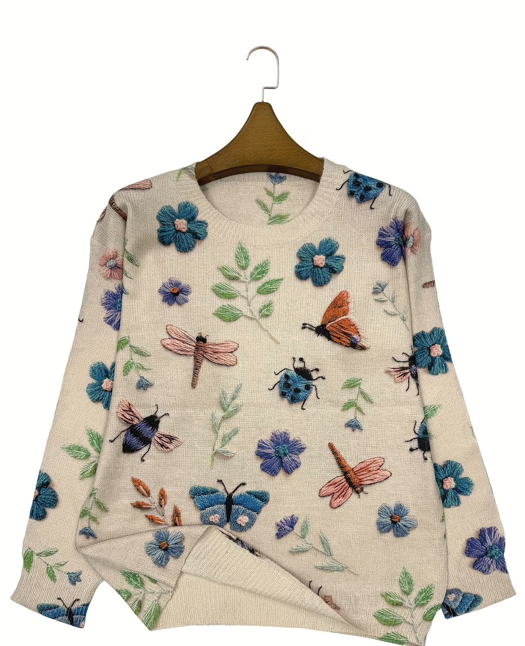 Lesa - Pulover Cu Imprimeu Floral Și Cu Insecte