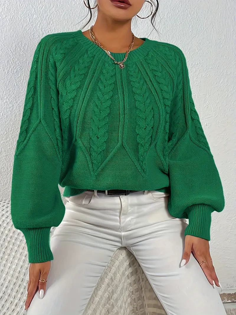 Özden - Pulover Elegant Cu Mâneci Lungi
