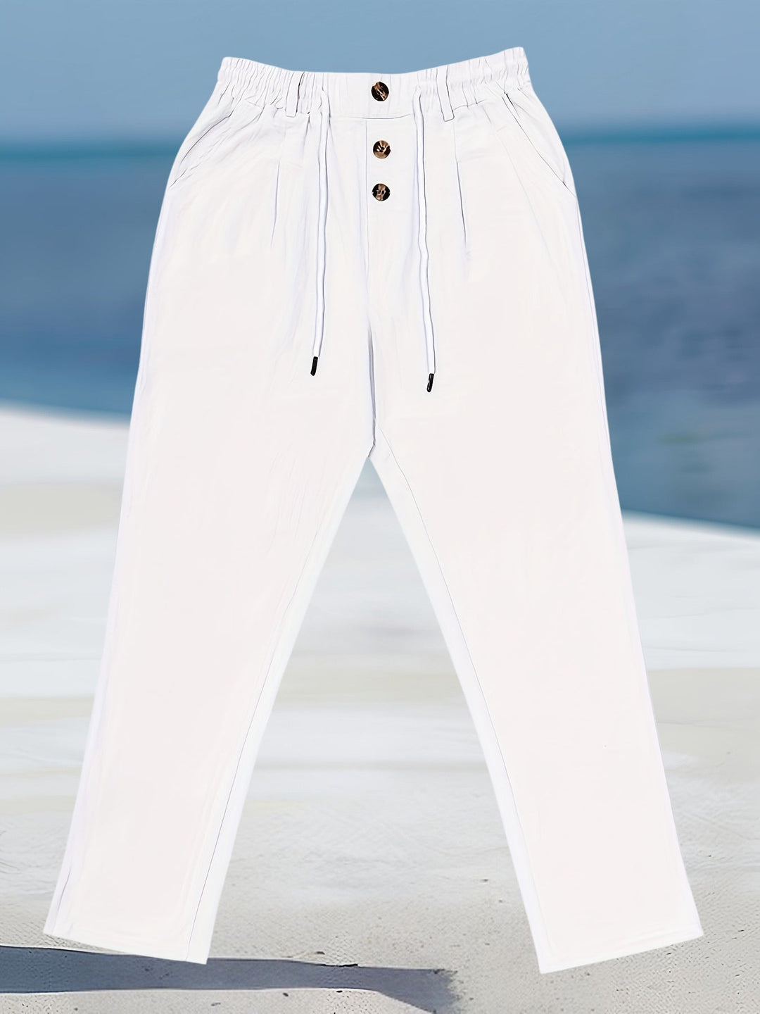 Aznar - Pantaloni Dezinvolt Din In Elastice