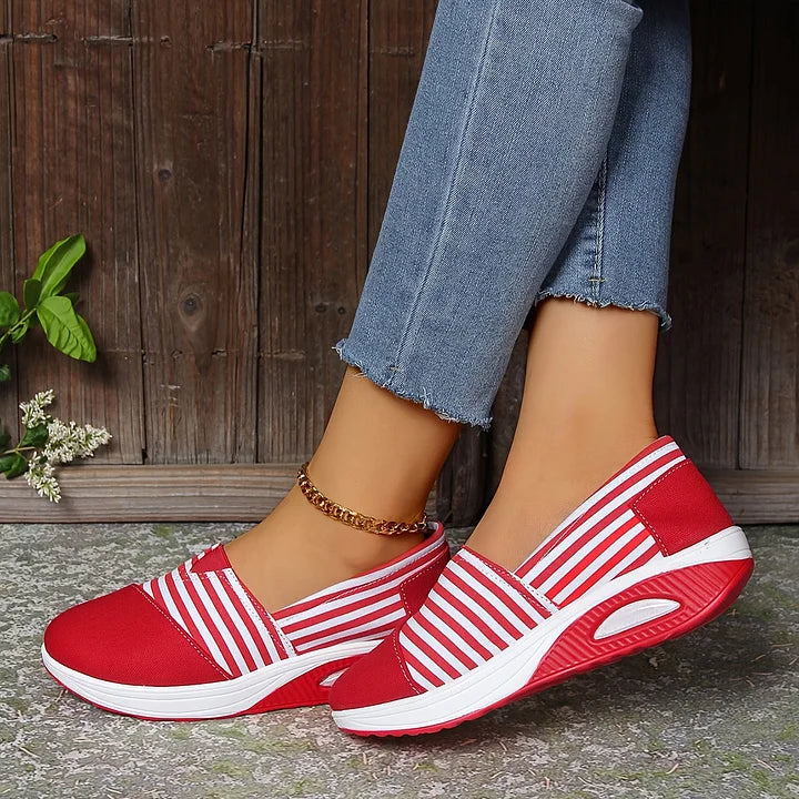 Tasha - Adidași Ortopedici Confortabili Cu Dungi Fără șireturi