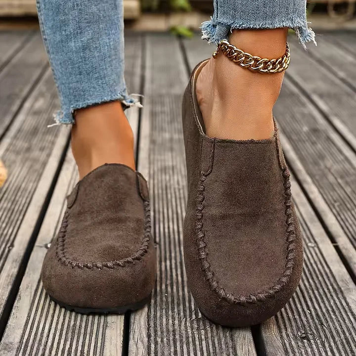 Lidja - Pantofi Din Piele Vintage