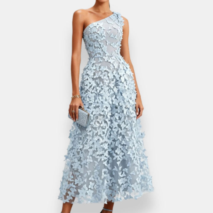 Suniya – Rochie Midi cu un Singur Umăr