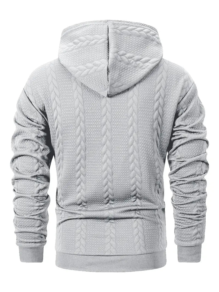 Connolly - Pulover Casual Tricotat cu Glugă și Buzunar Frontal