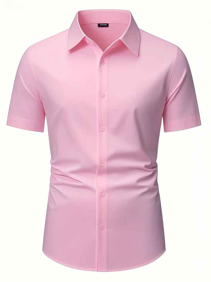 Ezra - Cămașă Elegantă Croială Slim Cu Nasturi