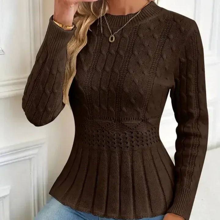 Bellie - Chunky Knitted Crew Neck Sweater