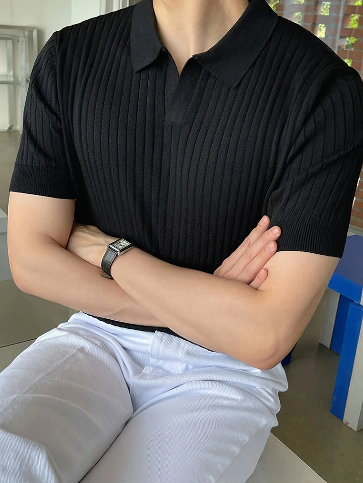 Avgustin - Tricou Polo Casual Cu Mâneci Scurte