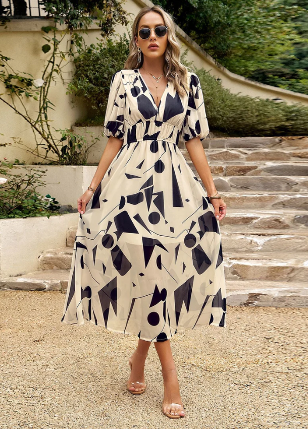 Josette - Rochie Midi Cu Imprimeu Floral