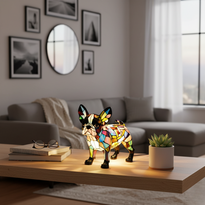 PawLamp - Lampă de Masă Artistică unică, în Formă de Cățel Drăguț