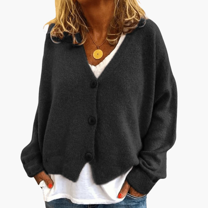 Gwen - Cardigan Din Tricot Cu Mâneci Lungi