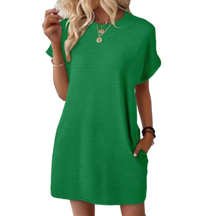 Elviaa - Rochie Mini Elegantă Cu Buzunar