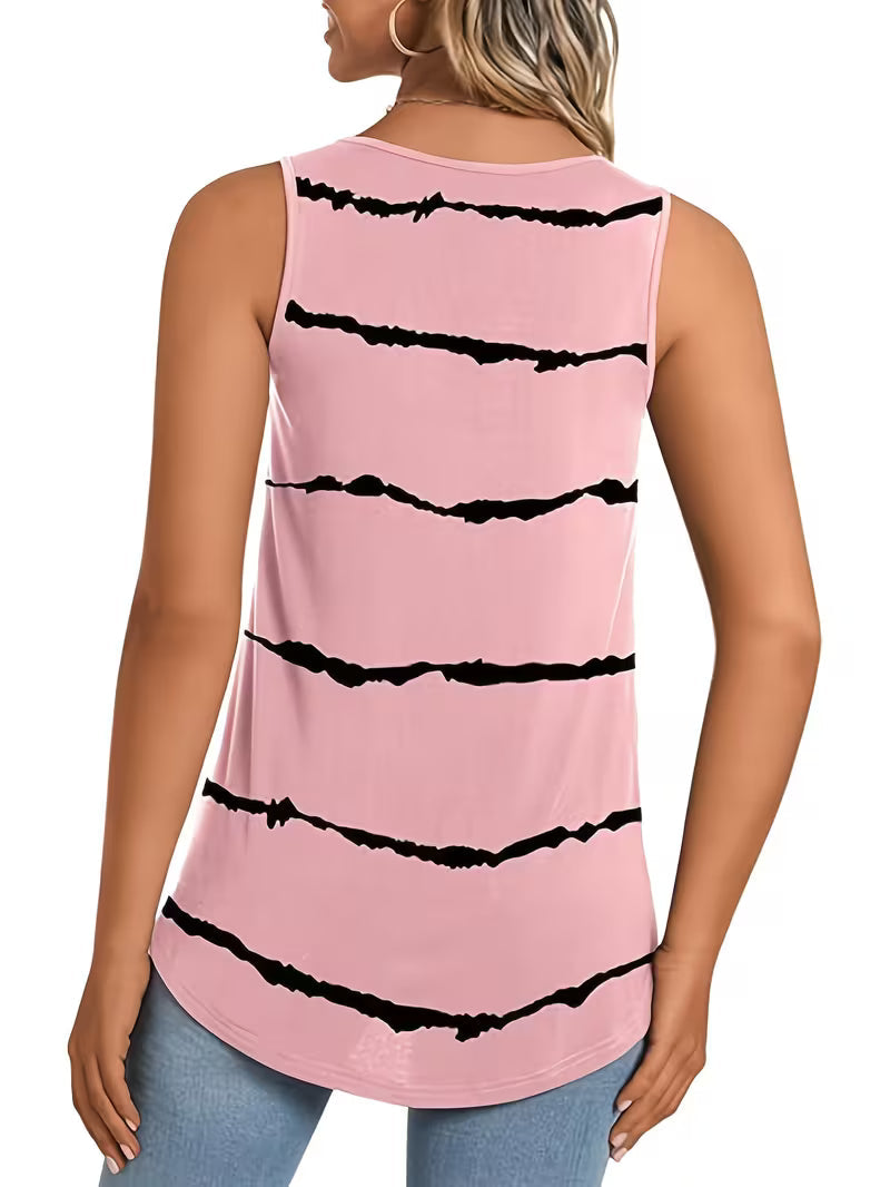 Reneza - Tricou Fără Mâneci Cu Pliuri