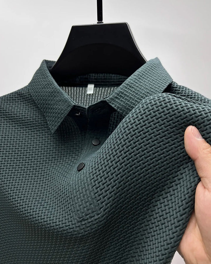 Prestigio - Tricou polo cu Mâneci Scurte și Material Elastic
