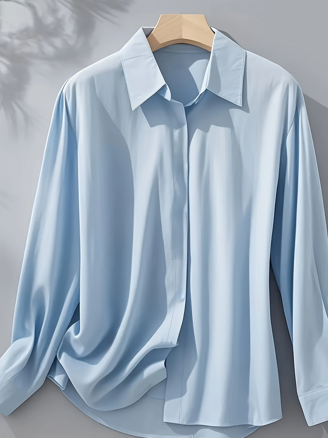 Elenochka - Cămașă Elegantă Cu Mâneci Lungi și Nasturi