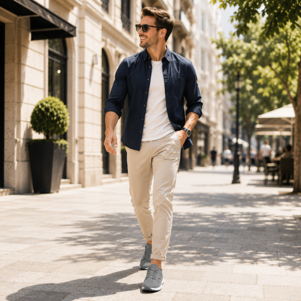 Luukas - Adidași Casual Cu Cusături Contrastante PE Panouri