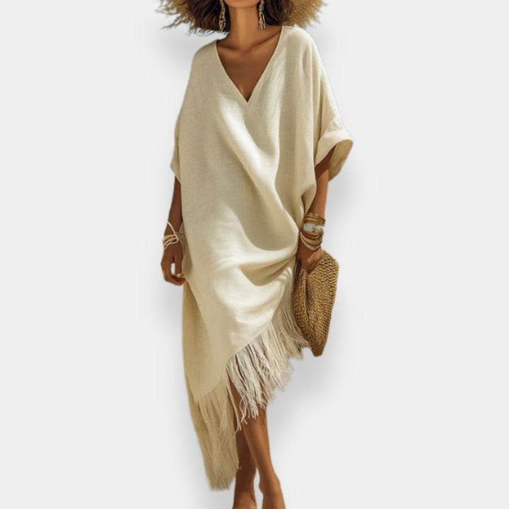 Taciana – Rochie Caftan Cu Franjuri