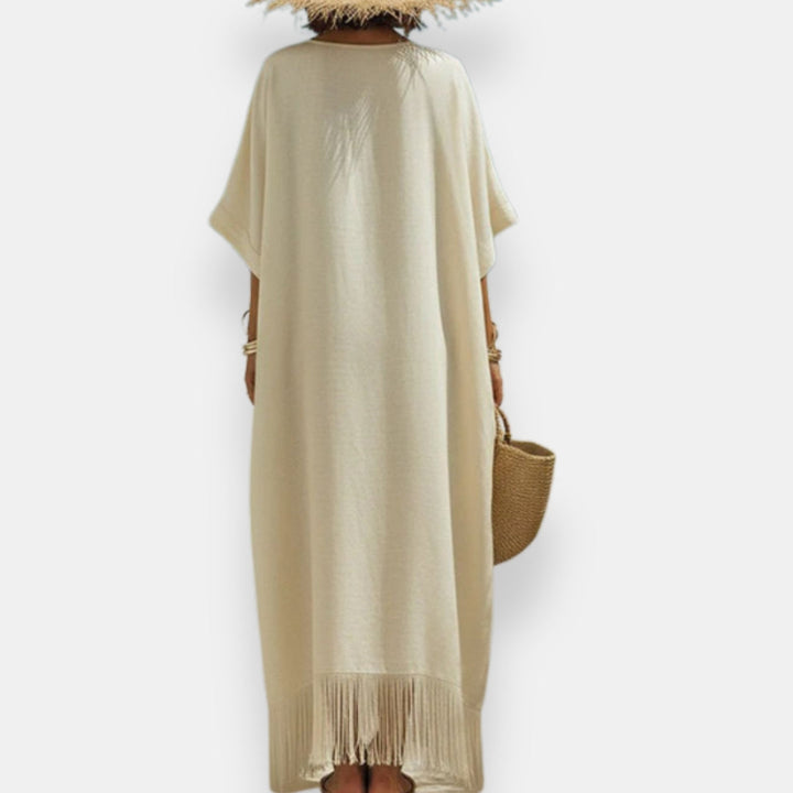 Taciana – Rochie Caftan Cu Franjuri