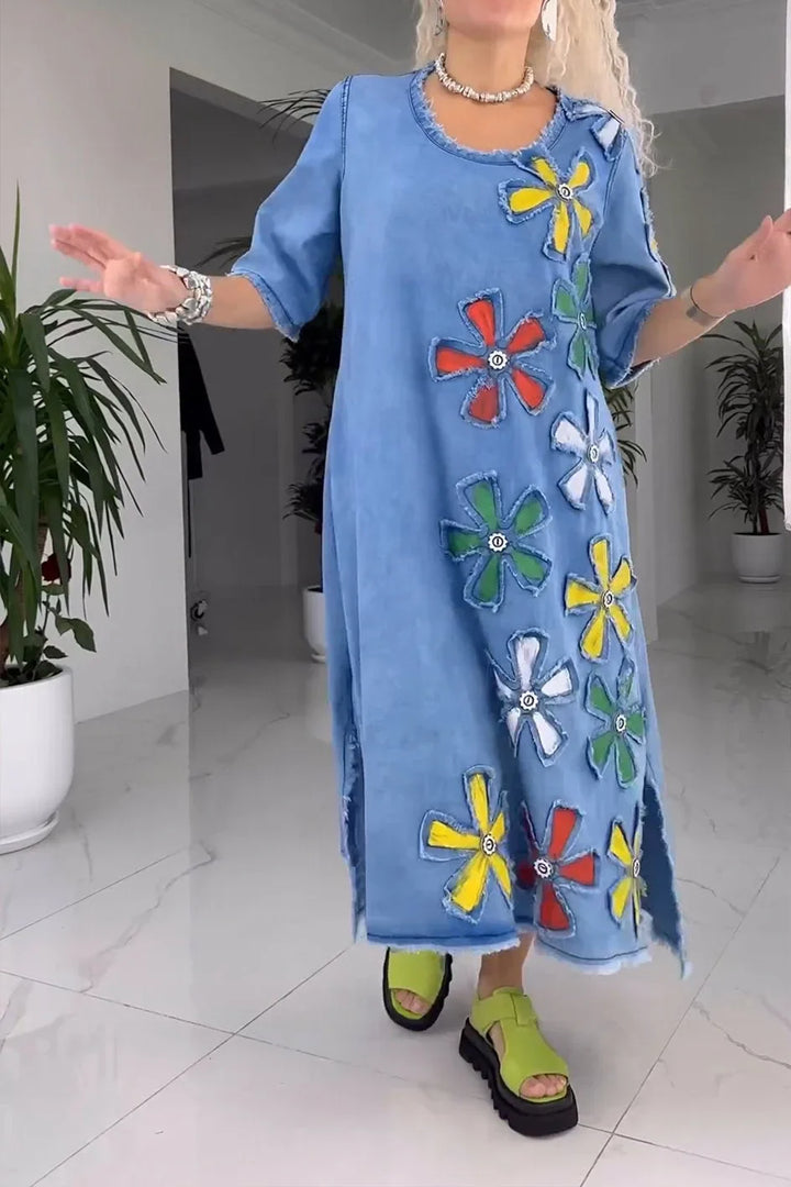 Jiella - Rochie Casual Cu Model Floral