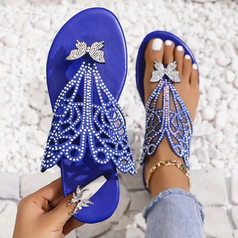 Rosalia – Sandale Elegante Din Piele Cu Ornament În Formă De Fluture