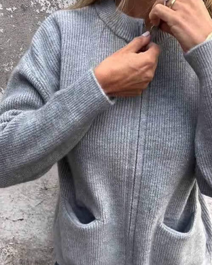 Marsha - Cardigan De Toamnă Cu Fermoar