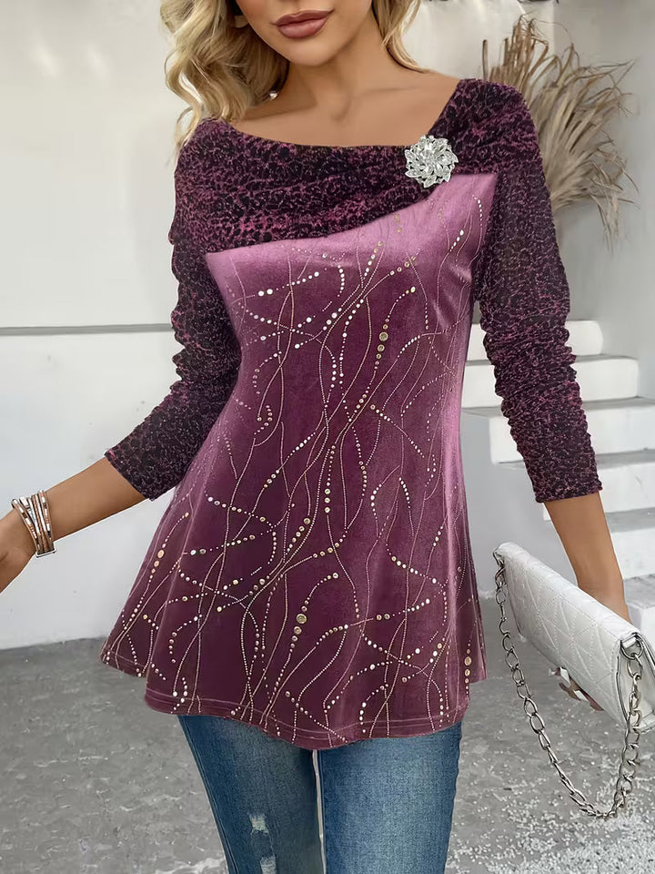 Zulikha – Bluză Elegantă Cu Mâneci Lungi