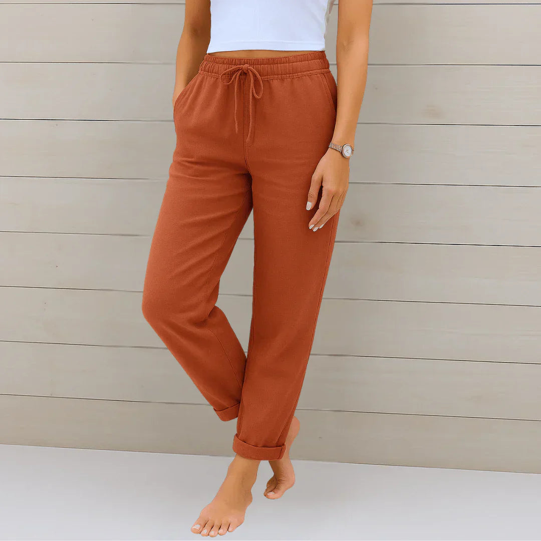 Niya - Pantaloni cu Talie Elastică și șnur
