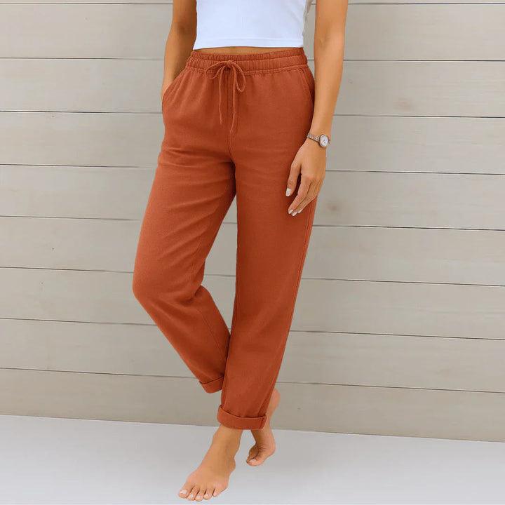 Niya - Pantaloni cu Talie Elastică și șnur