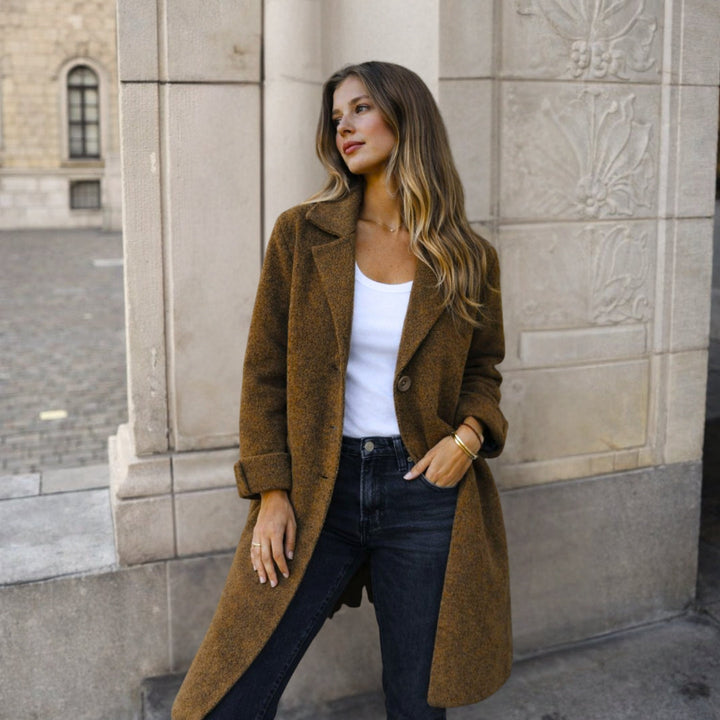 Annita - Palton Elegant Cu Nasturi