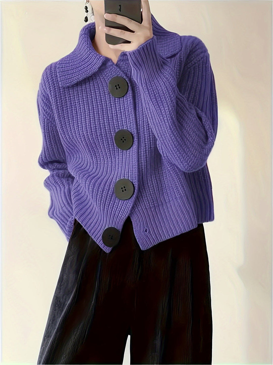 Amy - Pulover Casual Cu Mâneci Lungi