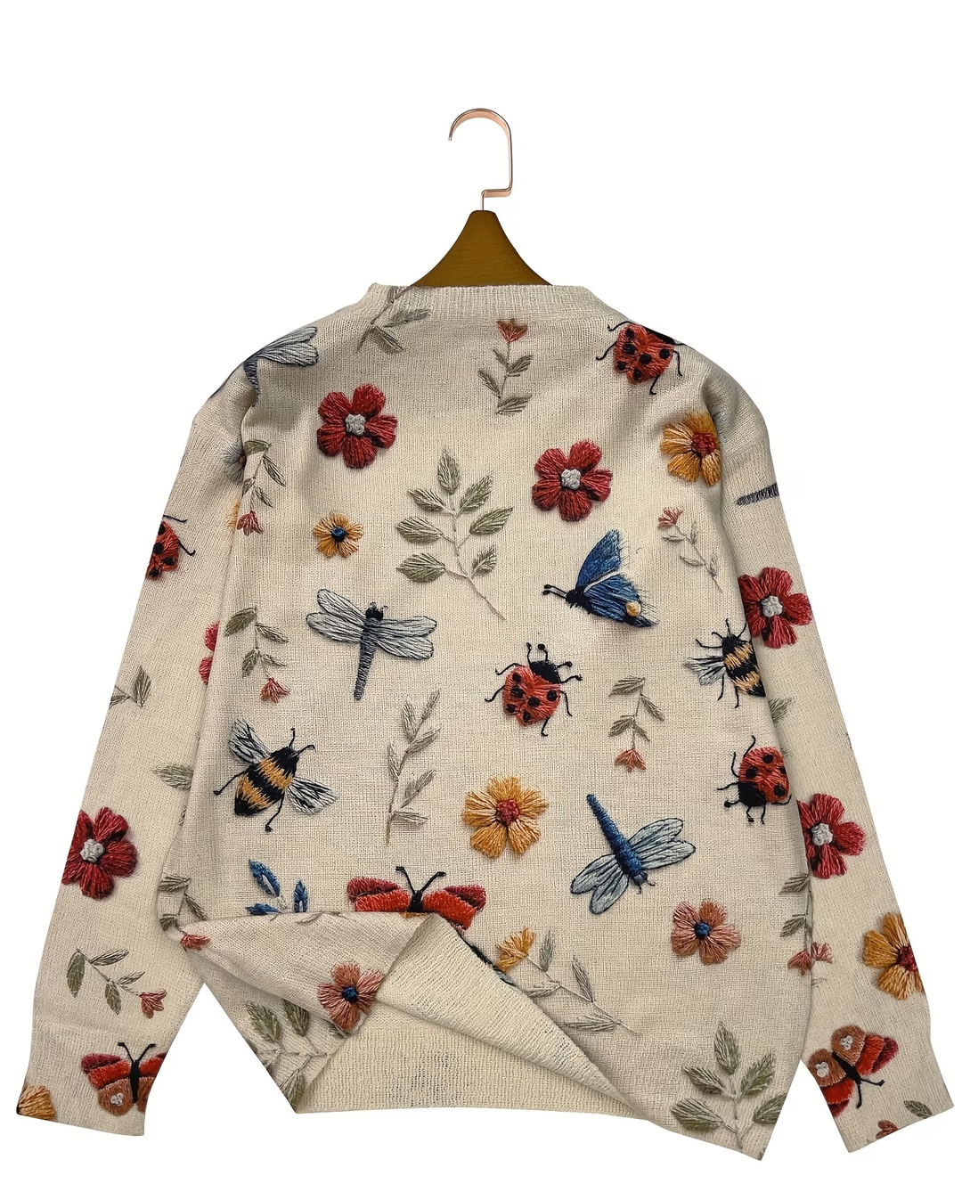 Lesa - Pulover Cu Imprimeu Floral Și Cu Insecte