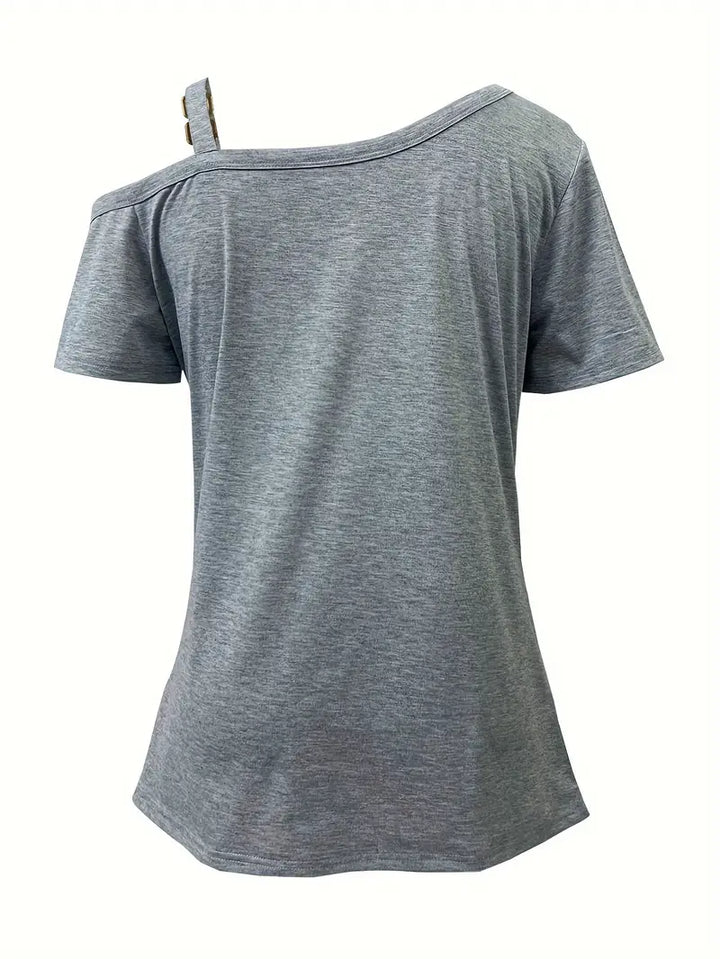 Ianthe - Tricou Elegant Cu Mâneci Scurte