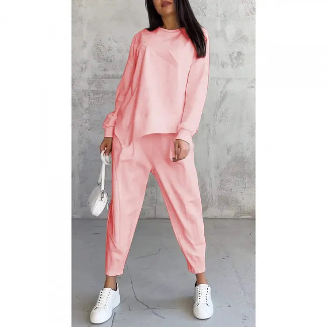 Tashia – Set Casual Compus Din Hanorac cu Mâneci Lungi și Pantaloni de Jogging