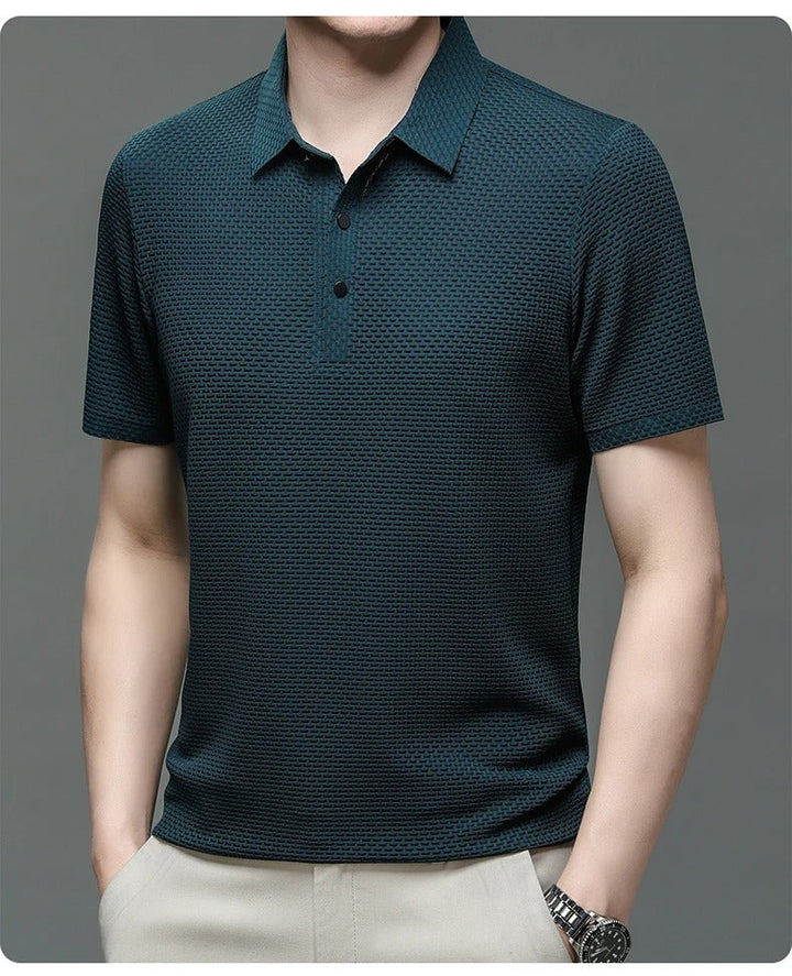 Prestigio - Tricou polo cu Mâneci Scurte și Material Elastic