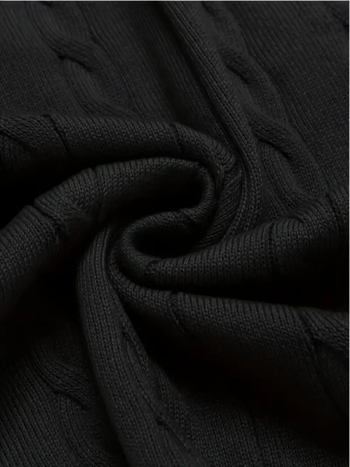 Duane - Pulover Tricotat Fără mâneci, Cu Decolteu în V