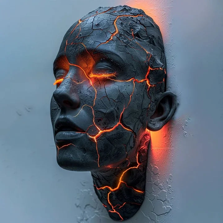 CrackGlow -  Lampă de perete Sufletul Crăpat