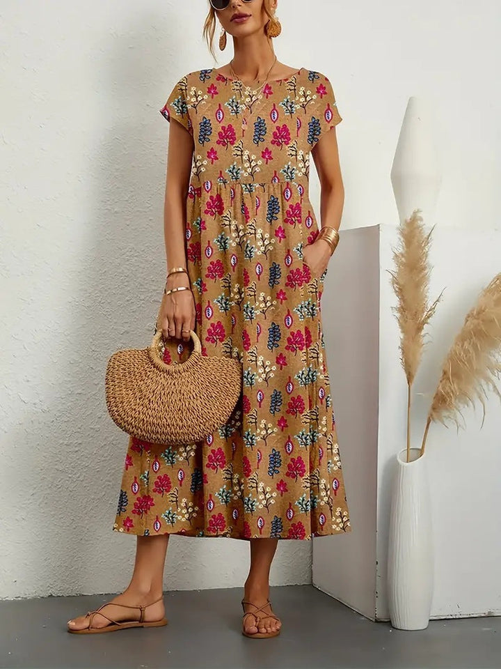 Deborah - Rochie Elegantă cu Imprimeu Floral