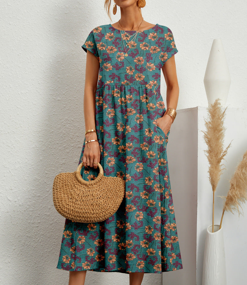 Deborah - Rochie Elegantă cu Imprimeu Floral