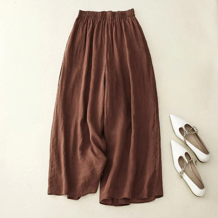 Rosalva - Pantaloni Eleganți Din In