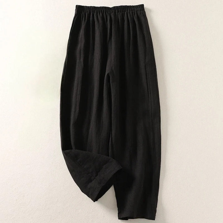 Ljupka - Pantaloni Lejeri Din Bumbac și In