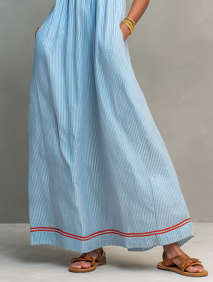 Aliyeva – Rochie Maxi în Dungi